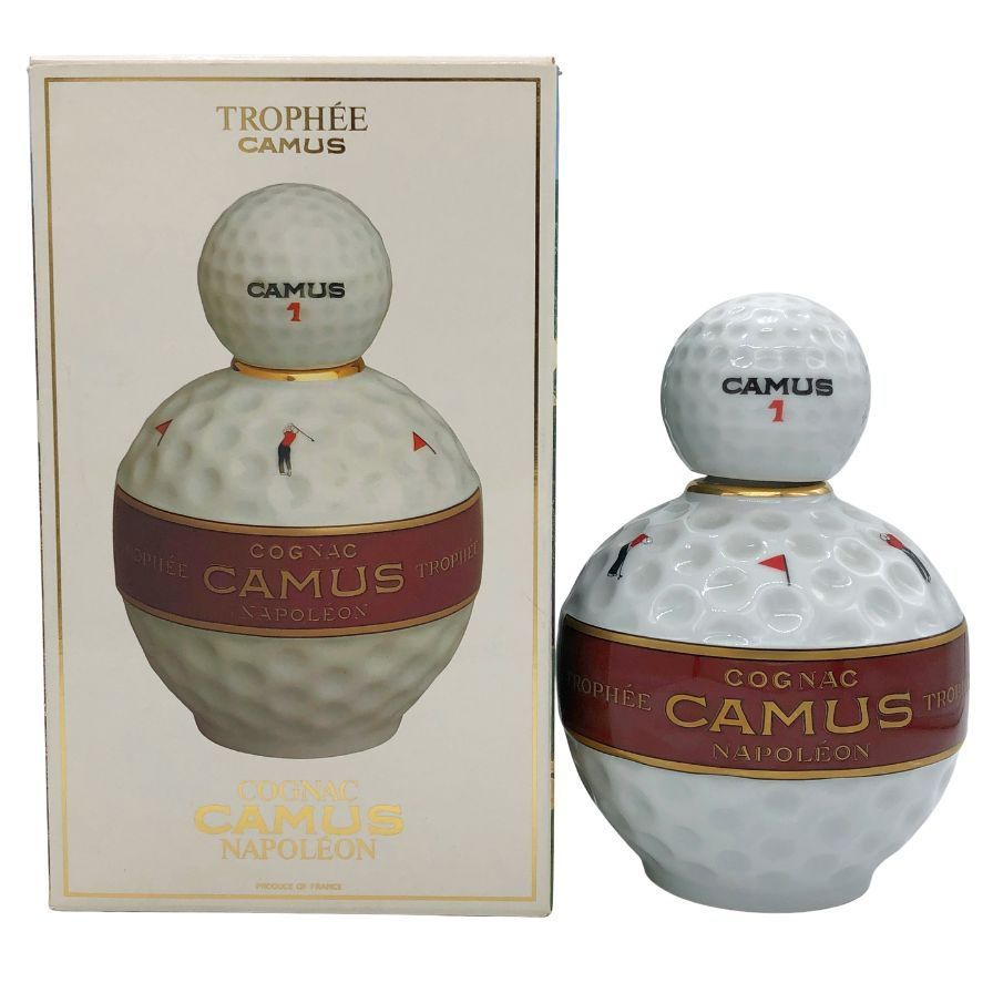 CAMUS カミュ ブランデー ナポレオン ゴルフ 陶器ボトル 700ml CAMUS カミュ ナポレオン ゴルフボール型陶器ボトル 700ml