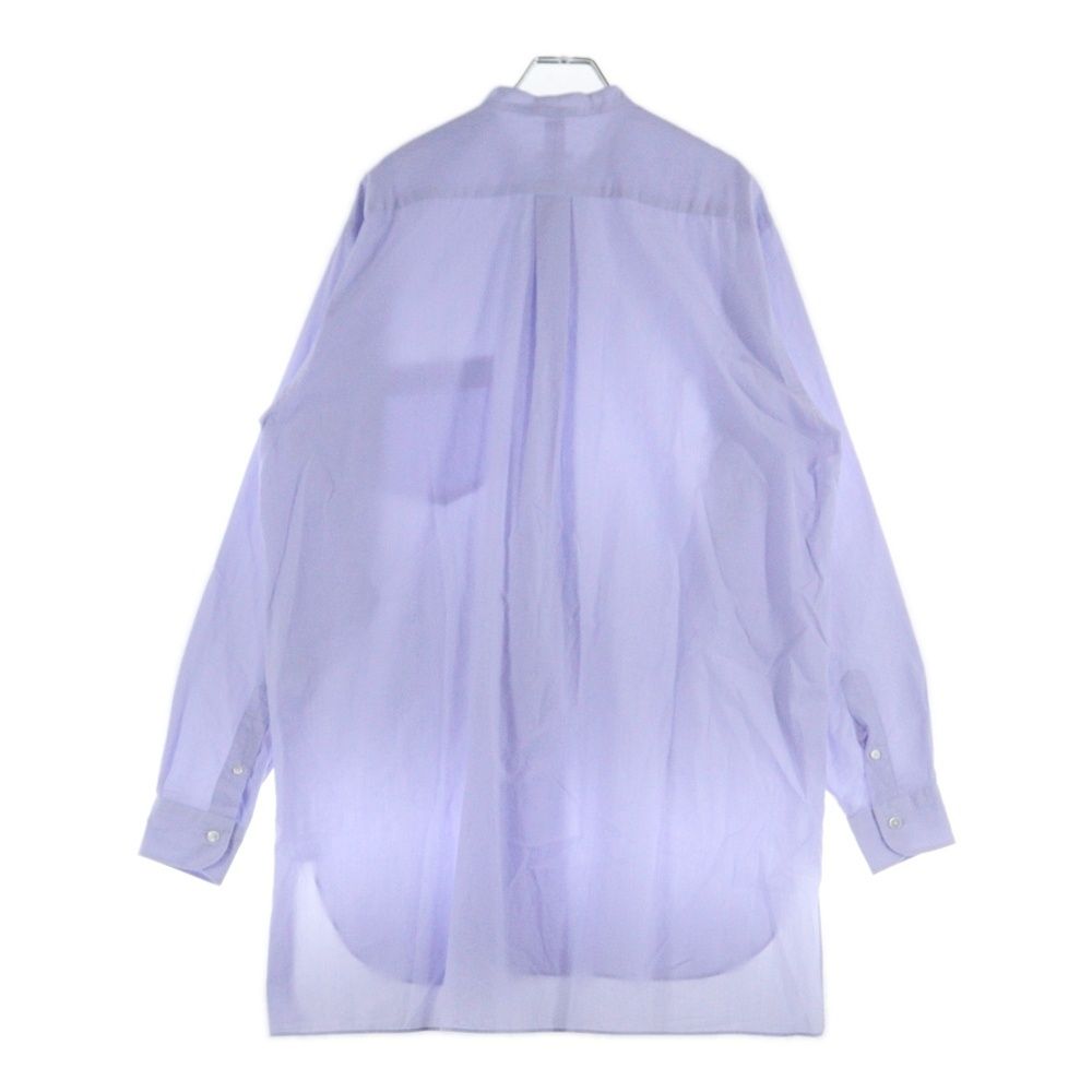 COMOLI コモリ 23SS 長袖バンドカラーシャツ ライトパープル X01-02002