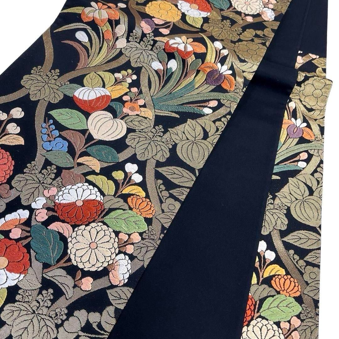 袋帯　未着用　唐織　菊花　桐の花　立涌　金糸　着物　063a p 袋帯 未着用 唐織 菊花 桐の花 立涌 金糸 着物 063a p - メルカリ