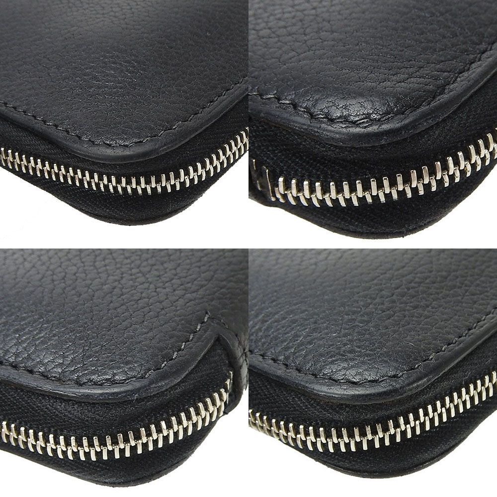 中古】エルメスラウンドファスナー長財布アザップロング