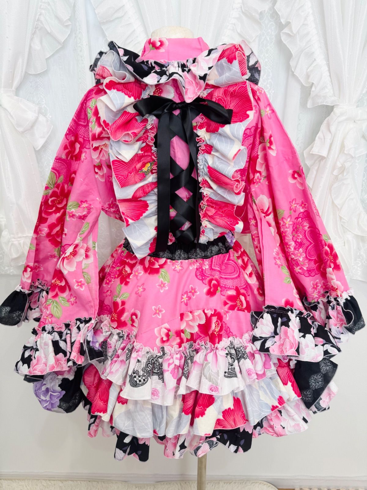 浴衣ドレス♡プリンセス♡ゆめかわ♡量産型♡姫ギャル 浴衣ドレス♡プリンセス♡ゆめかわ♡量産型♡姫ギャル 浴衣