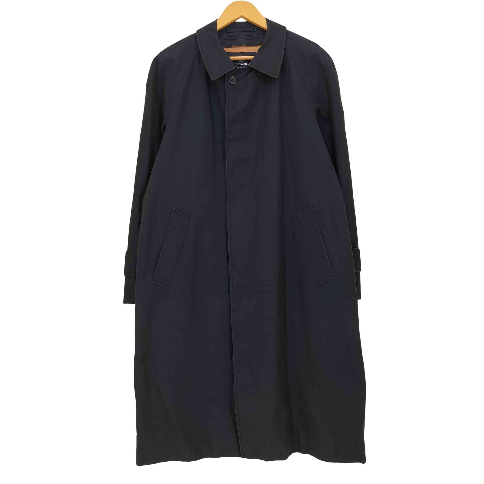 アクアスキュータム AQUASCUTUM イングランド製 コットン ステンカラー