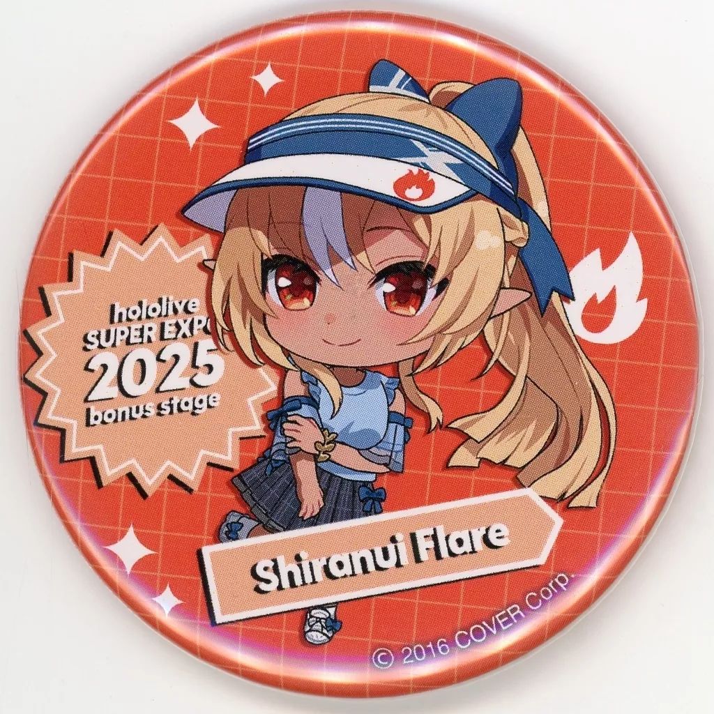 ホロライブ　SUPER EXPO 後夜祭　缶バッジ　19個　不知火フレア ホロライブ EXPO 後夜祭 オリー フレア 缶バッジ ステッカー
