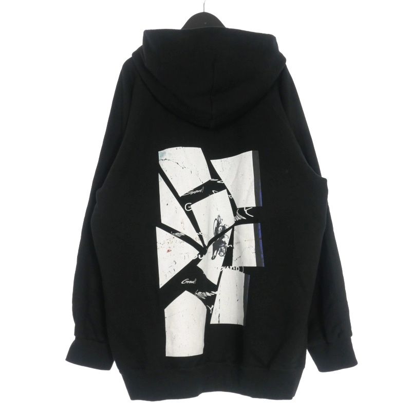 Ground Y / パーカー/3/コットン/BLK/GT-T78-081 グラウンドワイ GroundY ヨウジヤマモト 21SS Graphic Hoodie by adieu