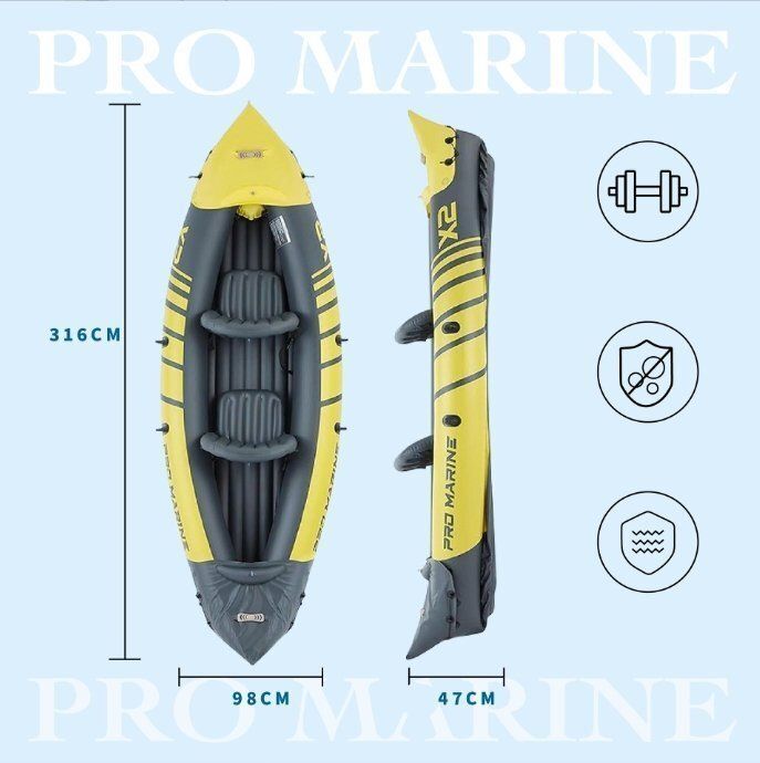 高品質手カヌーアウトドア突撃舟インフレーションボート釣り船オークカヤック エアポンプをプレゼントします