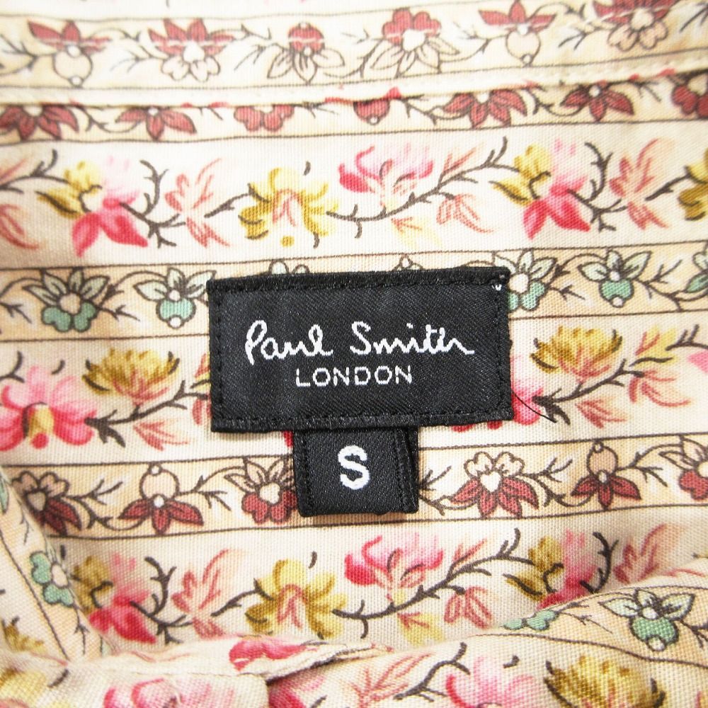 PAUL SMITH LONDON ポールスミス　刺繍　花　シャツ　ストライプ Paul Smith LONDON ストライプシャツ ポールスミス ロンドン