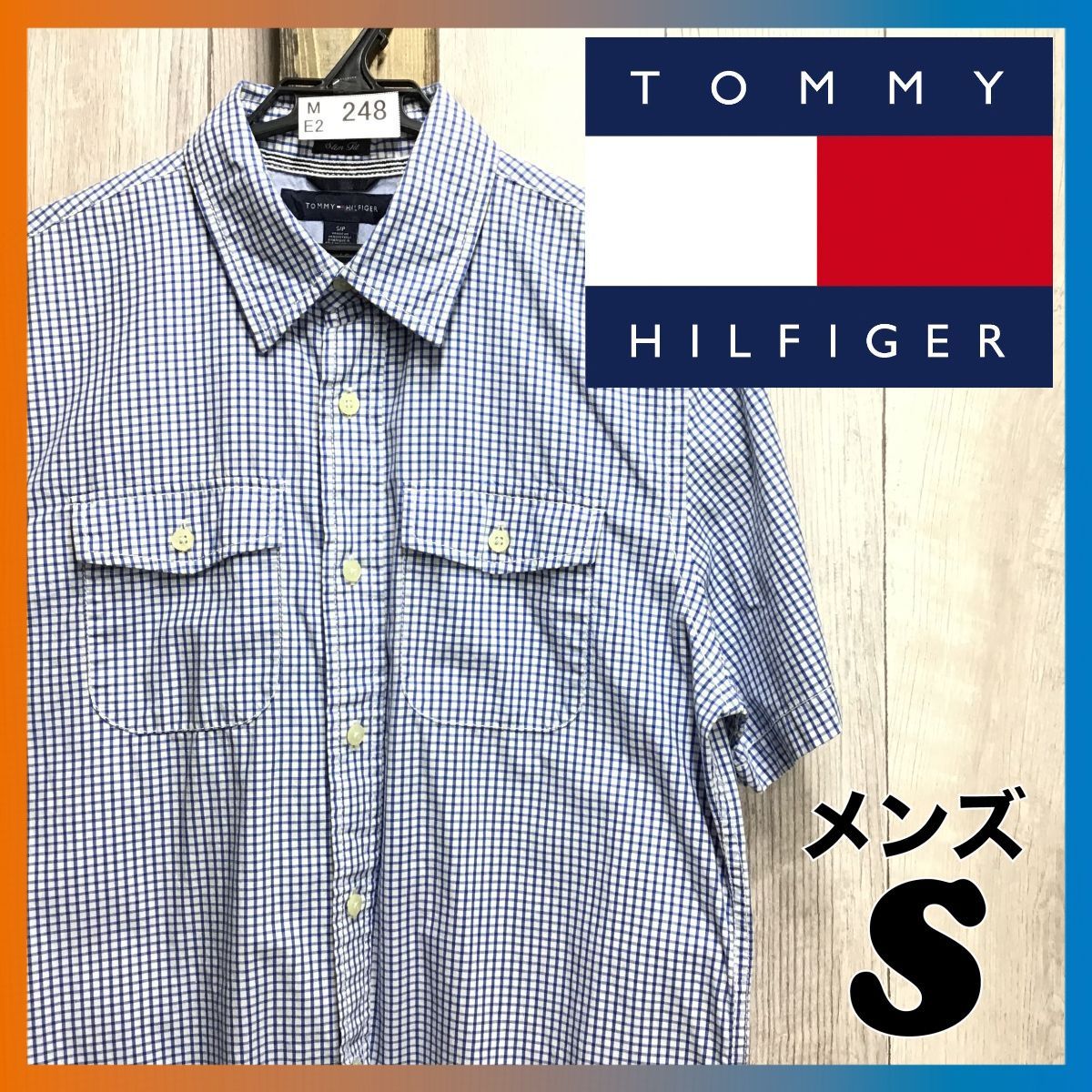 ☆美品☆ME2-248☆USA正規品☆ブルー☆【TOMMY HILFIGER トミー