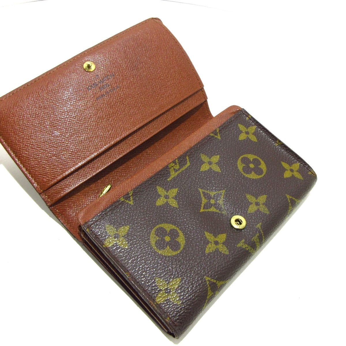 LOUIS VUITTON(ルイヴィトン) 2つ折り財布 モノグラム ポルト モネ・ビエ トレゾール M61730 - メルカリ