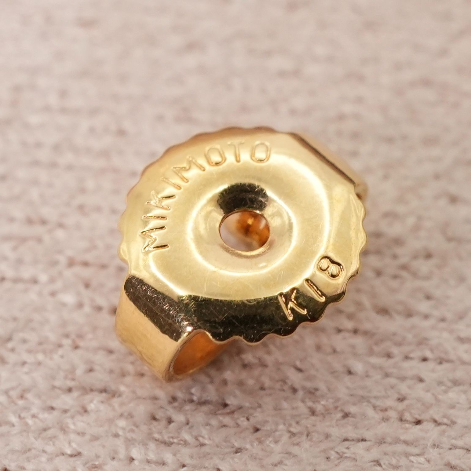 美品 ミキモト K18 ベビーパール 片耳 スタッドピアス/24-3877S - メルカリ