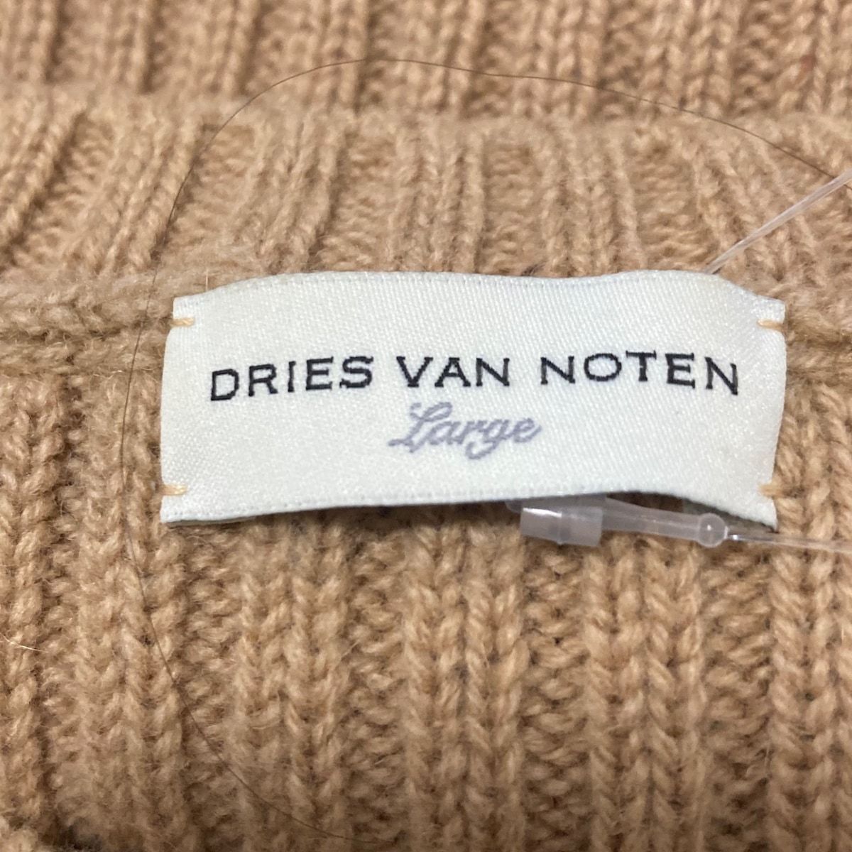 DRIES VAN NOTEN(ドリスヴァンノッテン) 長袖セーター サイズL レディース - ベージュ クルーネック