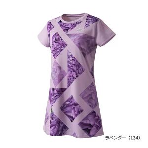 prince プリンス レディース ウィメンズ テニス ウエアー ワンピース 速乾素材 ポケット付き パデル パドル テニス バドミントン UVカット 吸汗速乾 UPF50 制電 ＦＤピンメッシュ素材 ラベンダー WF4410-134