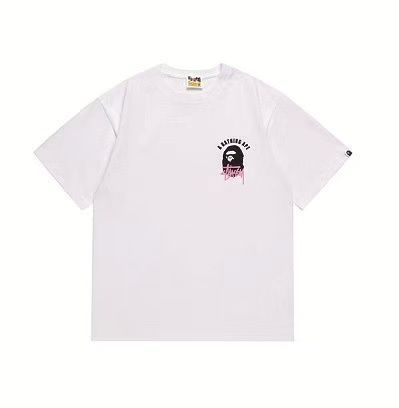 新品未使用STUSSY×APE BAPE　KIDSTシャツ BAPE × stussy shark man T-shirt White A Bathing Ape Size S