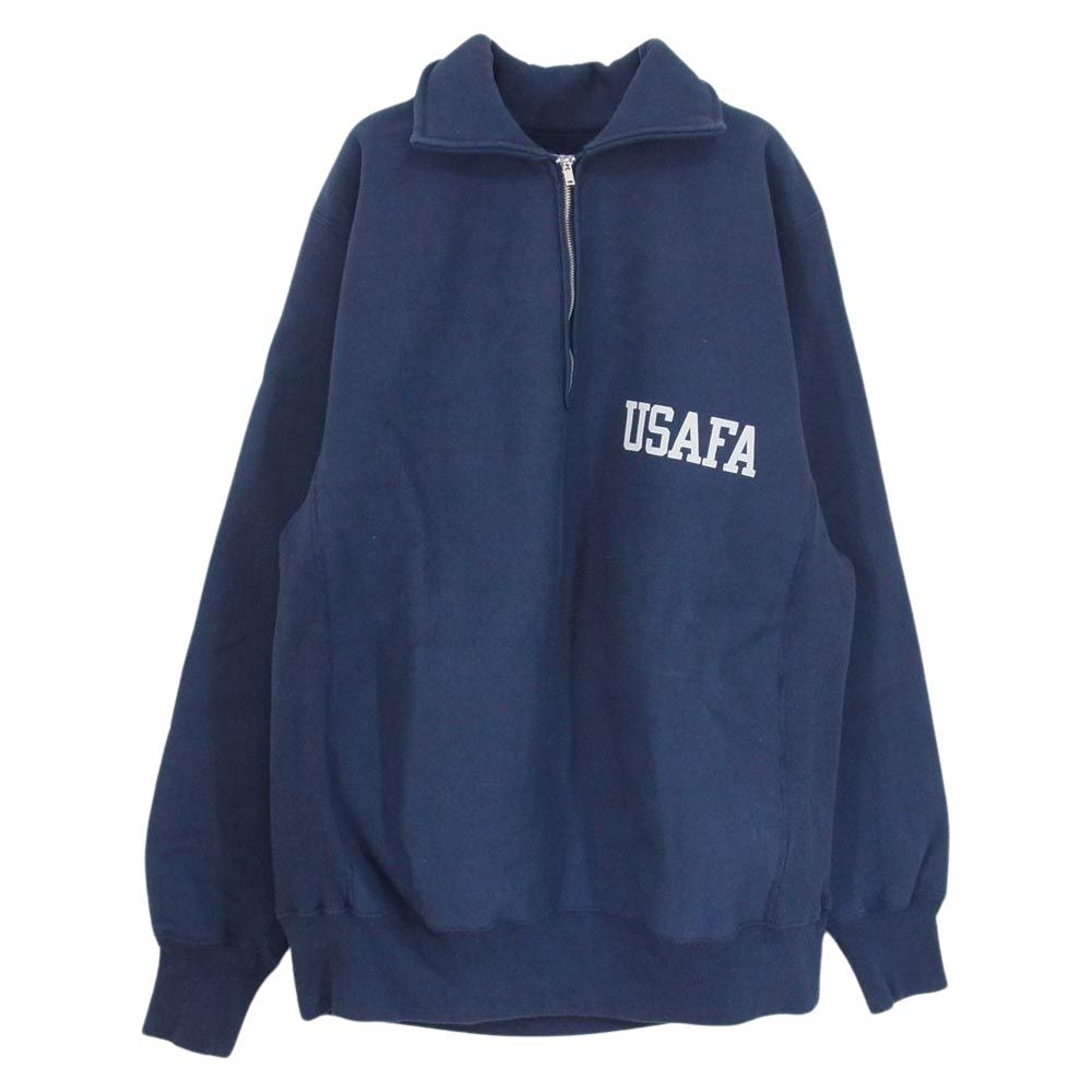 WAREHOUSE ウエアハウス スウェット Lot 485 USAFA 襟付ハーフジップ 