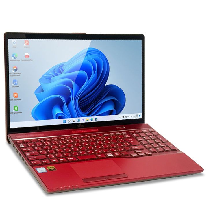 富士通/i7/SSD512GB/8GB/Office/赤 富士通】ワレ有 高性能i7