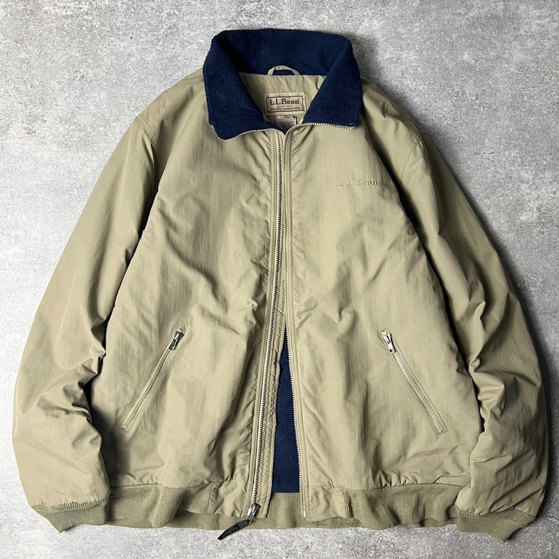 LLBean フリース ライナー ナイロン ウォームアップ ジャケット L / エルエルビーン ビンテージ Warm up ジャンパー