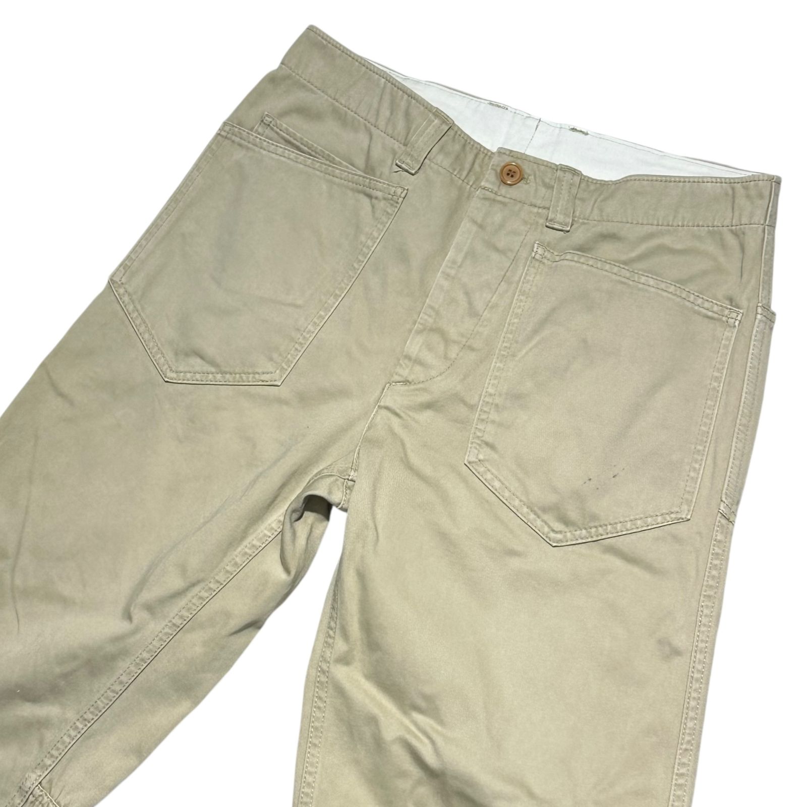 【着用１回】ギャルソンオム　テーパードチノパンツLサイズ HJ-P019 着用1回】ギャルソンオム テーパードチノパンツLサイズ HJ-P019