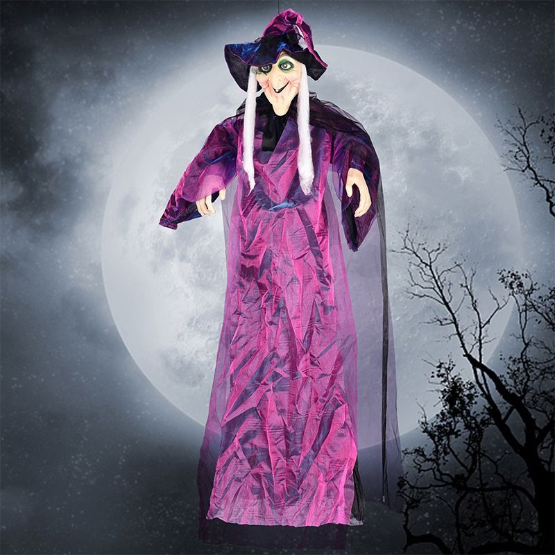 【ハンドメイド】おきあがりこぼし ハロウィン ♡紫音様♡ 1pc ハロウィン装飾魔女音声制御小道具ゴーストフェスティバル