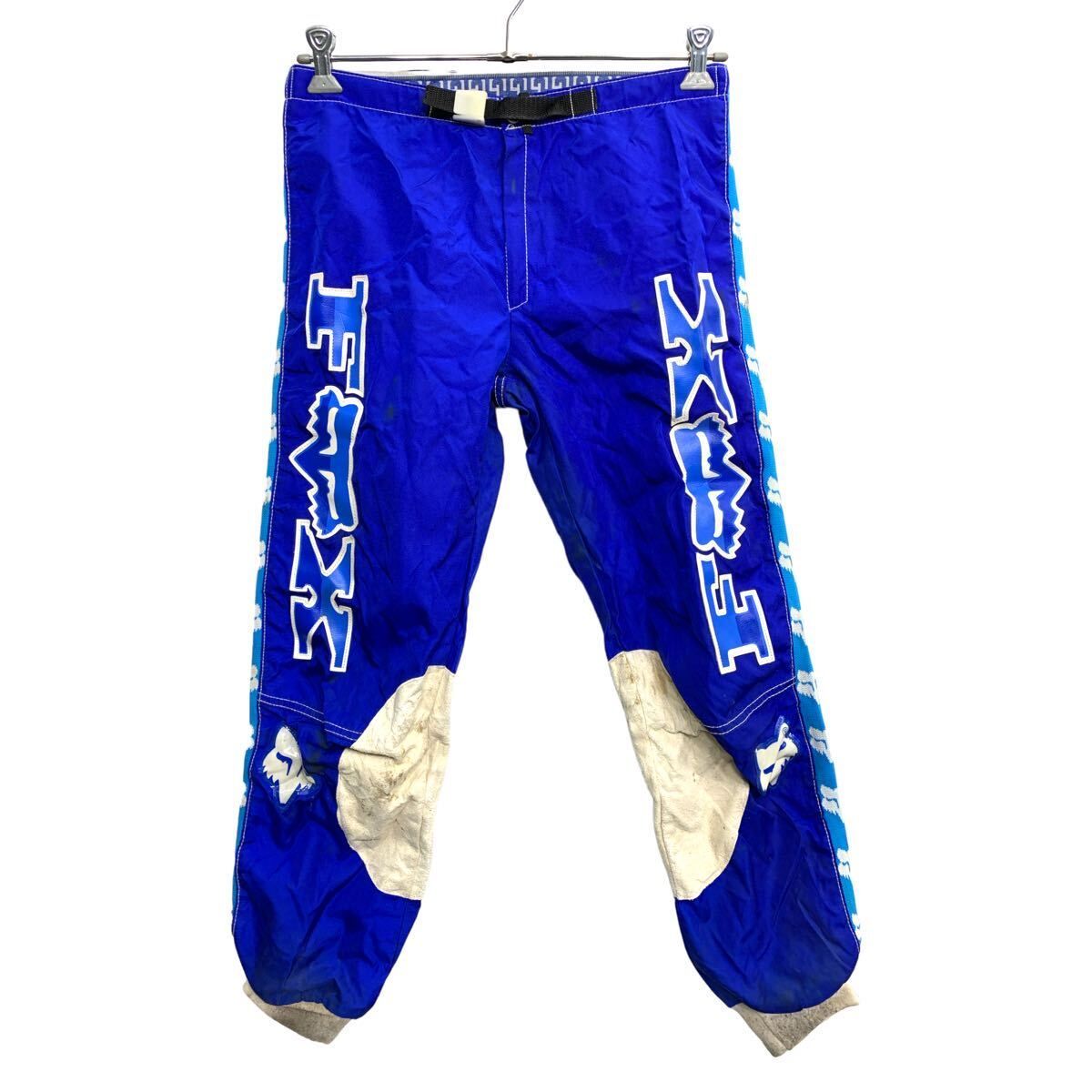 FOX モトクロスパンツ 32 青 FOX モトクロスパンツ W32 フォックス レーシングパンツ ブルー