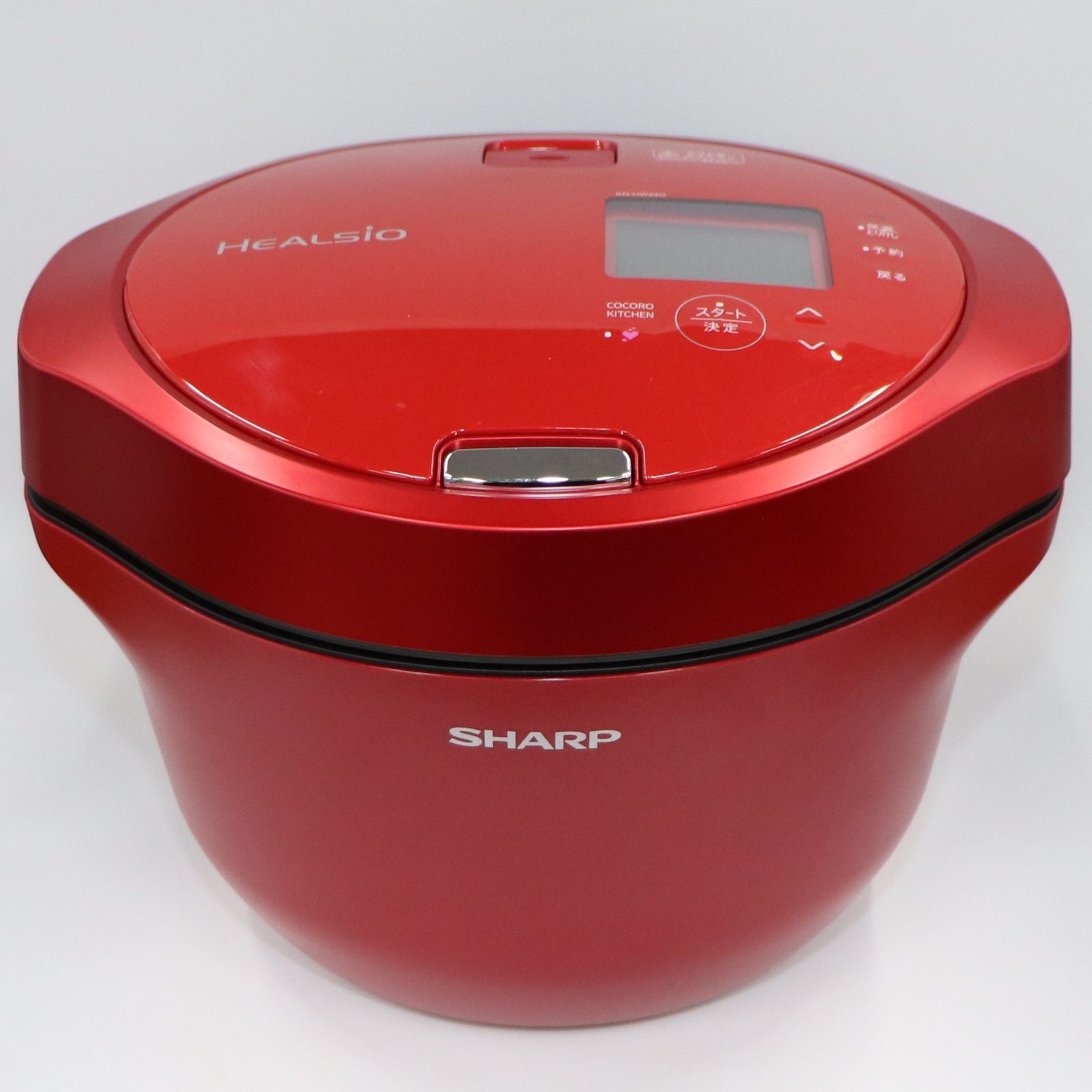 シャープ ヘルシオ ホットクック KN-HW24G 2〜6人用 2.4L容量 レッドkn-hw24g-r 可 C