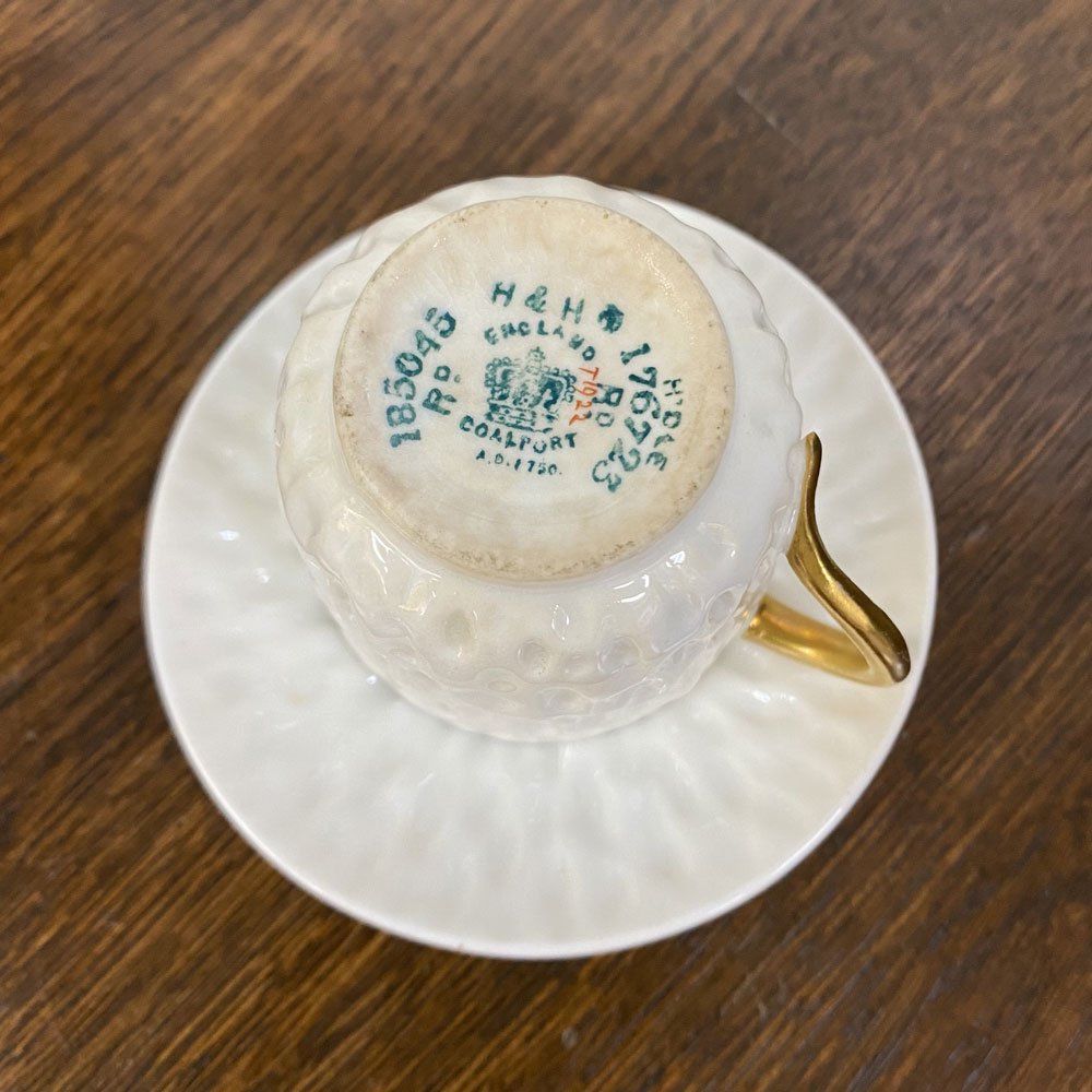 キッチン・食器 アンティーク 食器 デミタス カップ＆ソーサー 金彩 