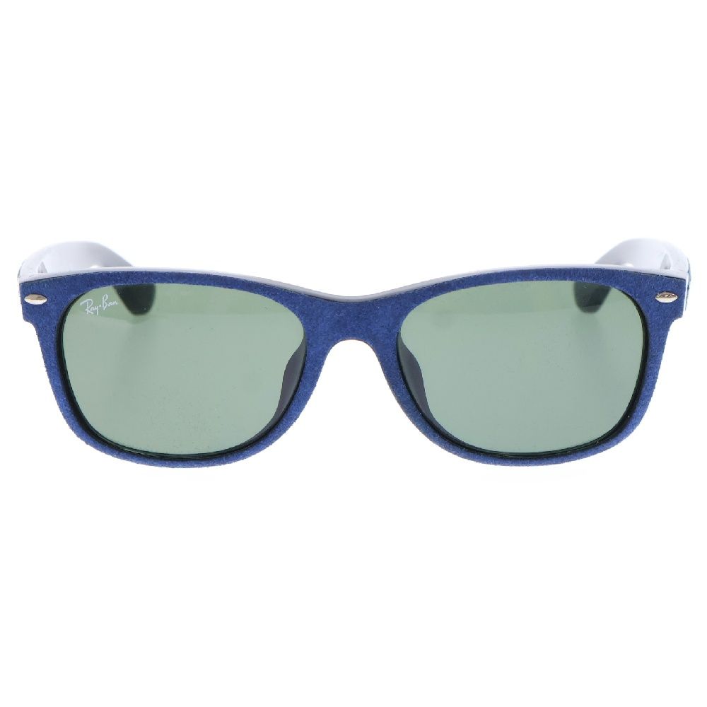 Ray Ban (レイバン) NEW WAYFARER ニュー ウェイファーラー ウェリントン サングラス メガネ 眼鏡 ブラック/ブルー RB2132-F