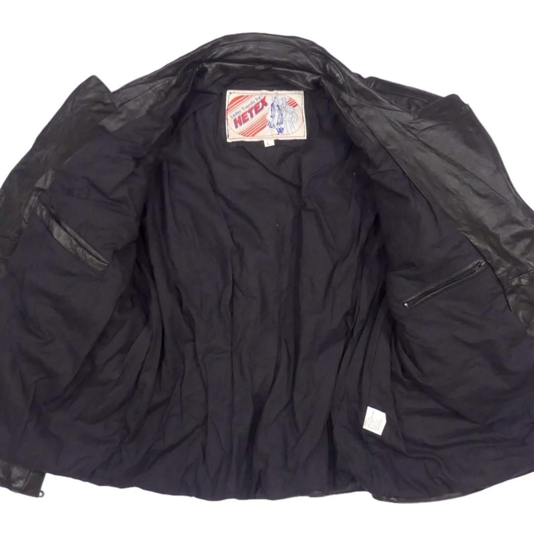 へテックス ライダースジャケット 本革 ダブル レザー L ロング X7402 へテックス ライダースジャケット 本革 ダブル レザー L ロング X7402