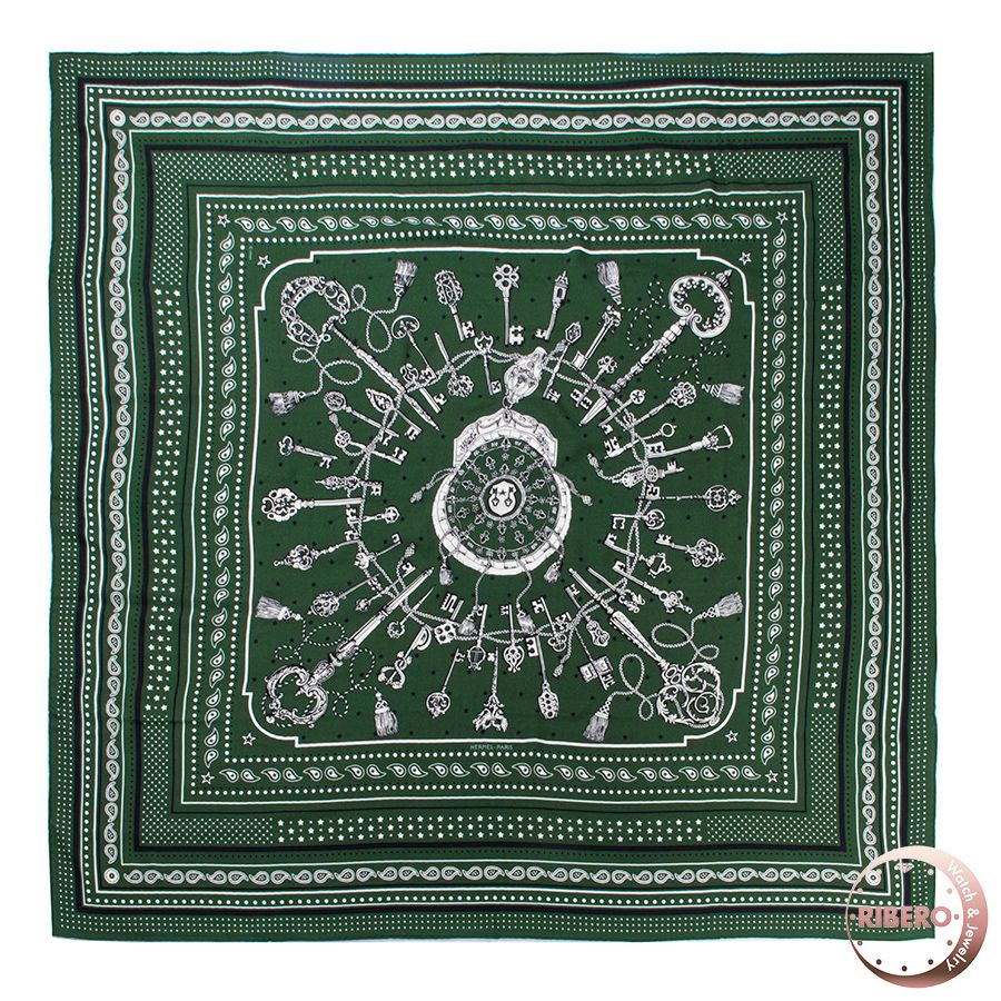 HERMES エルメス カレジェアン140 Les Cles Bandana HERMES エルメス LES CLES BANDANA レクレバンダナ カレジェアン