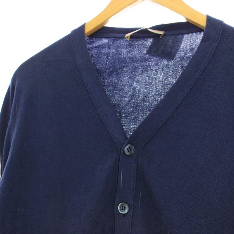 美品✨現行クルチアーニ　コットンカーディガン　46 M ネイビー　近年モデル 美品✨現行クルチアーニ コットンカーディガン 46 M ネイビー