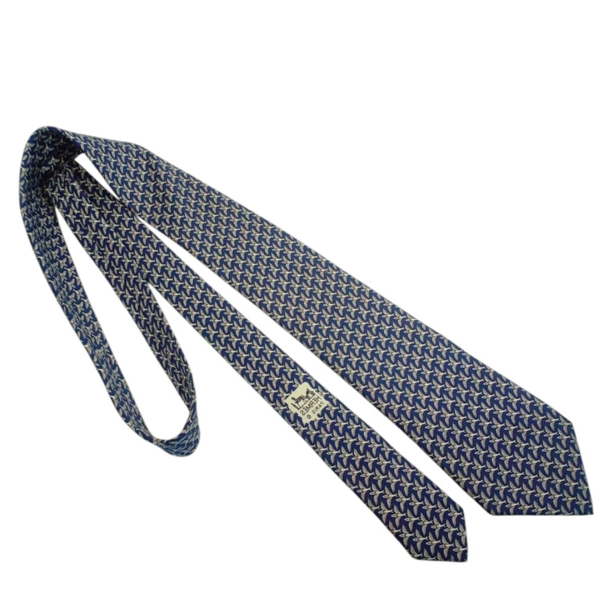 ★ HERMES エルメス　ネクタイ　ブルー　鳥　バード　総柄　美品 楽天市場】【新品】 エルメス HERMES ネクタイ シルクツイルタイ