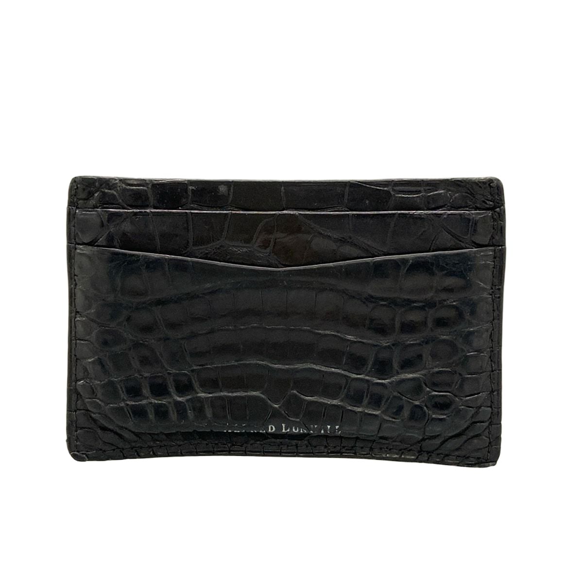 dunhill|ALFREDDUNHILL ダンヒル カードケース - 黒 型押し加工 レザー