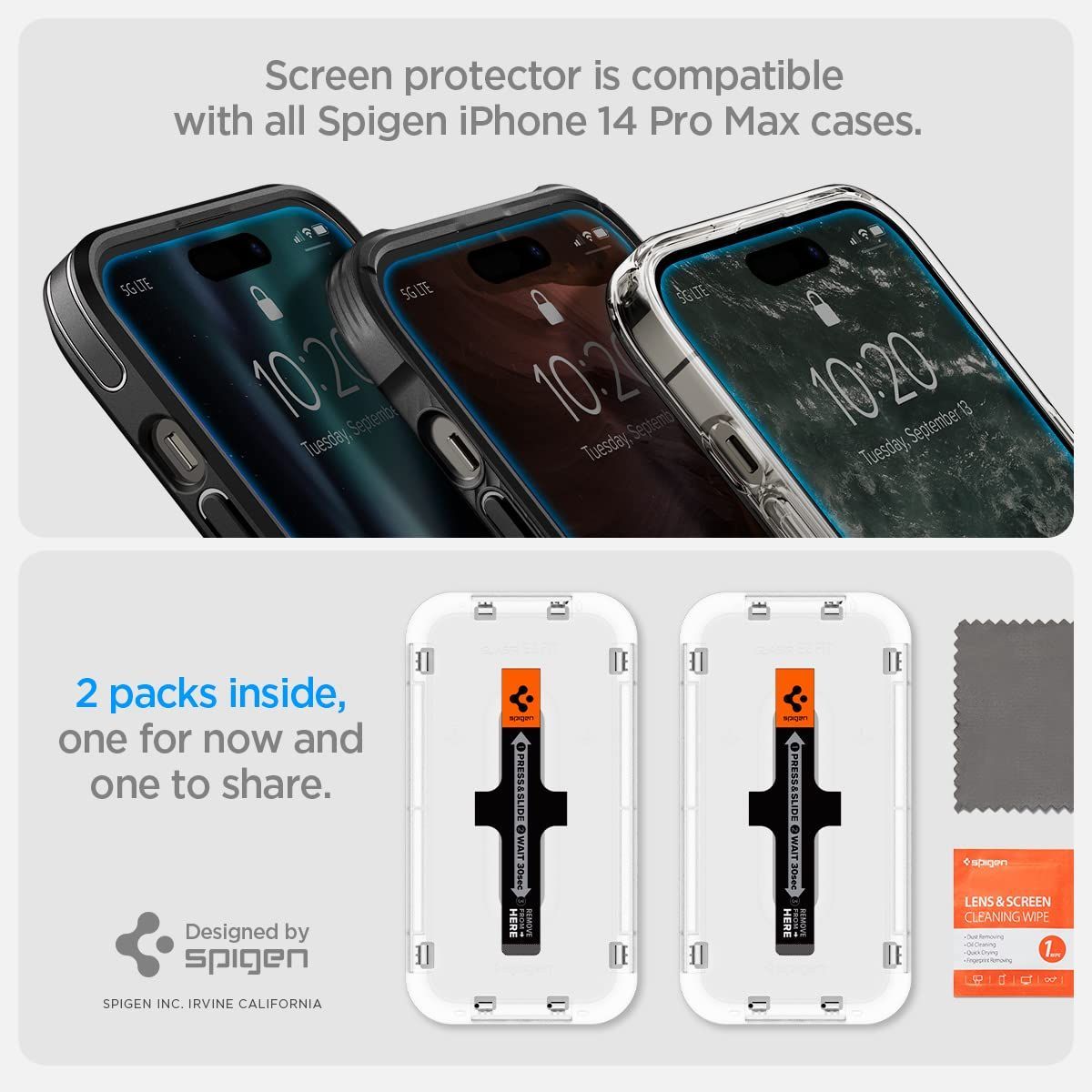 メルカリShops - 【在庫セール】Spigen EZ Fit ガラスフィルム iPhone 14 P