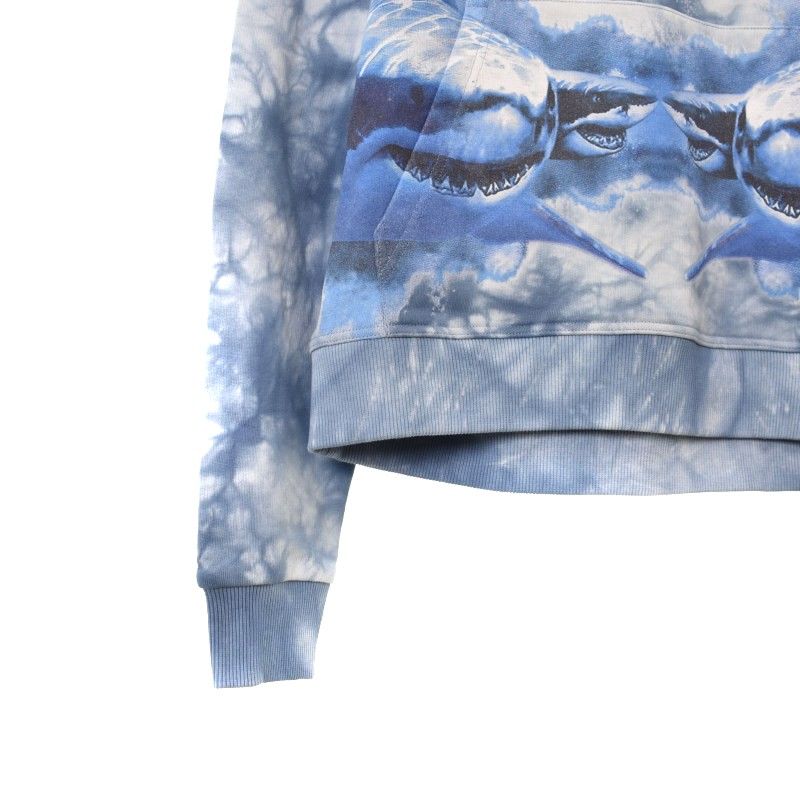 バーバリー BURBERRY LONDON ENGLAND シャーク ロゴ タイダイ パーカー  