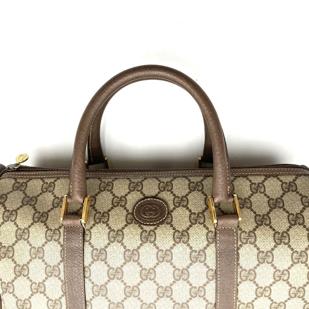 GUCCI グッチ ボストンバッグ ハンドバッグ GGスプリーム レザー