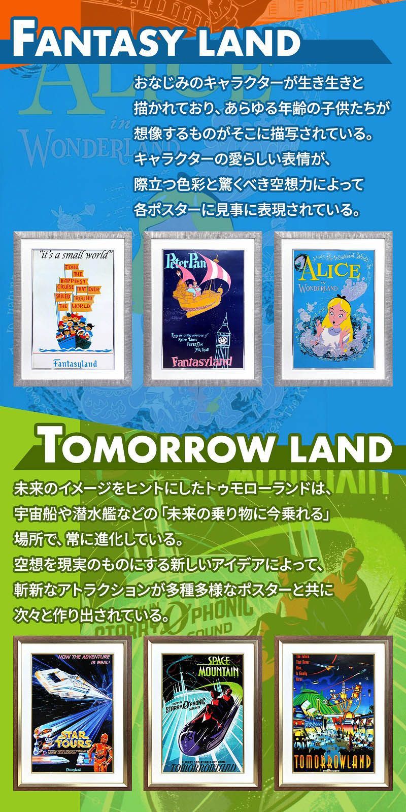 ディズニー ポスター 額付き「ディズニーランド/オープニング