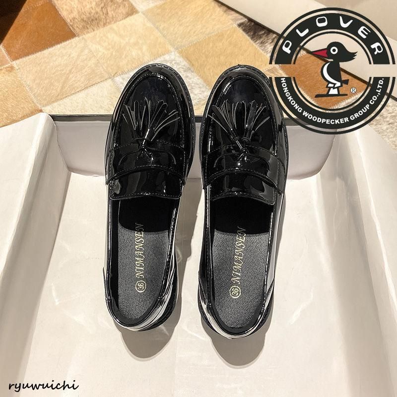 ローファー パンプス レディース シンプル 厚底 スリッポン シューズ