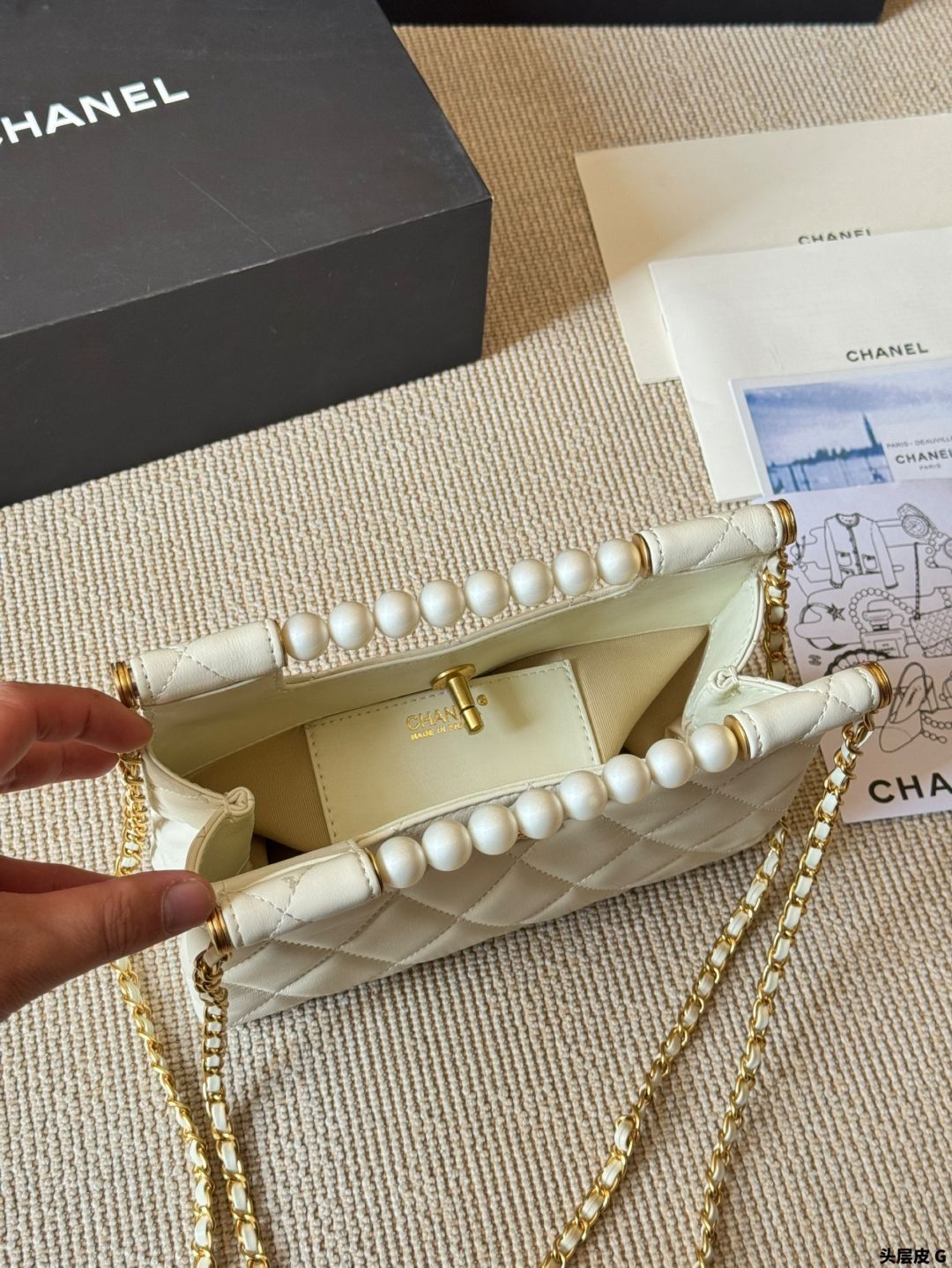 今日特価】Chanel New Pearl Clutch Bag（シャネル ニュー