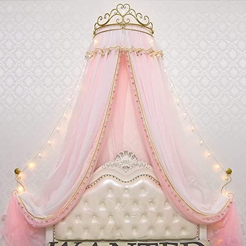 蚊帳 ベッドカーテン ベッドカバー 吊り下げ 姫系蚊帳 二重 レースベッドカバー 金属冠付き 通気性 密度が高い 防虫 防蚊 プリンセスルーム用防塵二段ベッドカーテン蚊帳 収納便利 取り付け簡単 男女兼用 ベッド用品 Color