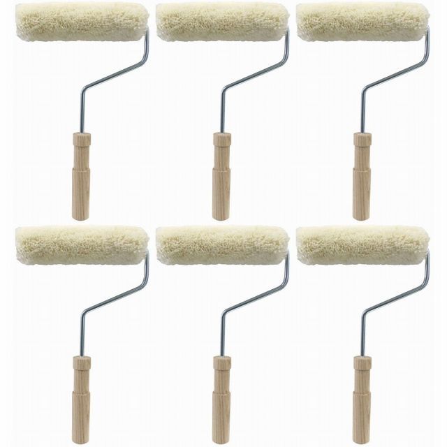 大塚刷毛 - FRP-Aローラー 積層用 ハンドルセット 24φ 6インチ 6個セット