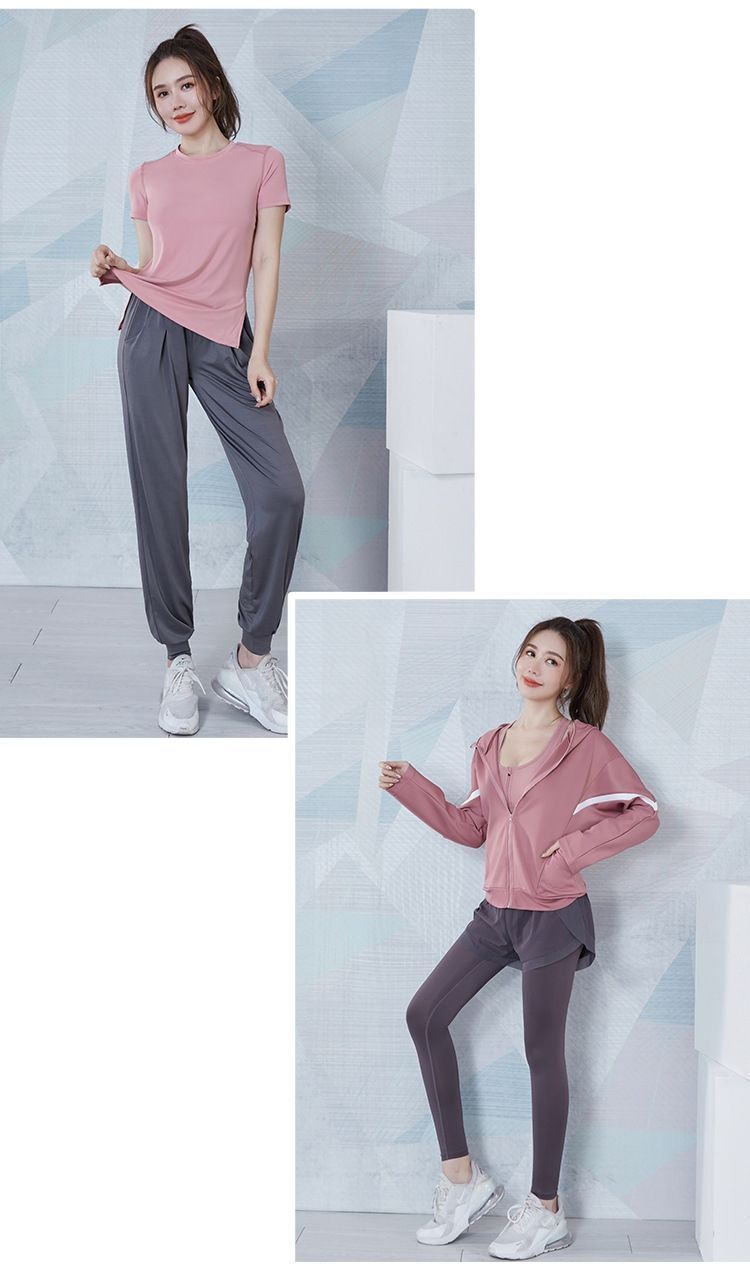 レディース スポーツウェア ヨガウェア 上下セット おしゃれ 5点セット スポーツ ウェア 伸縮性 吸汗速乾 ヨガ ランニング ホットヨガ ジョガーパンツ トレーニング jianku 01 ヨガウェア ヨガ ピラティス トレーニング エクササイズ