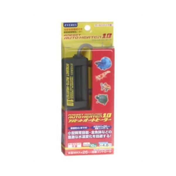 魚用品・水草 エヴァリス プリセットオートヒーター 10【3個セット 