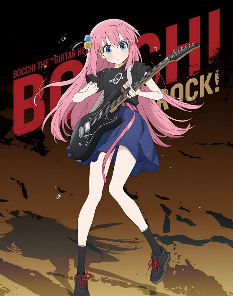 ぼっちざろっく tシャツ 後藤ひとり半袖 ブラック ホワイト Bocchi the rock 丸襟 インナーシャツ ティーシャツ 綿シャツャ 柔らかい ゆったり 大きい カジュアル メンズ レディース 夏服 周辺 誕生日 プレゼント イベント 衣装 男女兼用