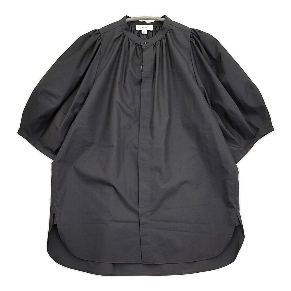 HYKE T/C BALLOON SLEEVE SHIRT 231-15191 サイズ1 バルーン