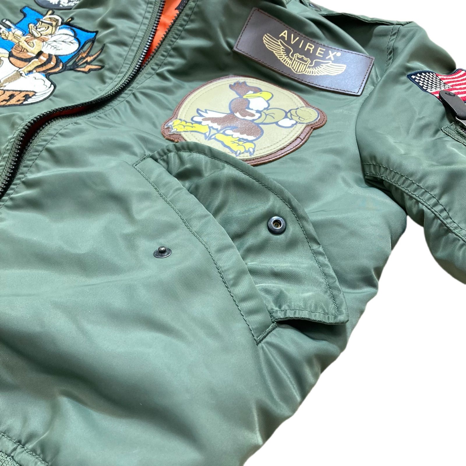 AVIREX L-2ジャケット 334TH FIGTHER SQUADRON M AVIREX / アヴィレックス L-2B フライトジャケット 334TH