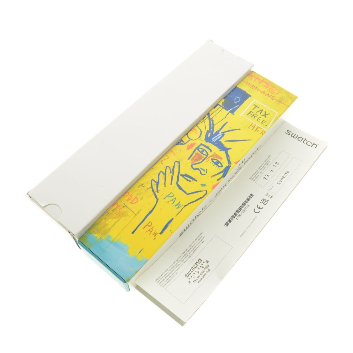 SWATCH】23SS SUOZ354 HOLLYWOOD AFRICANS BY JEAN-MICHEL BASQUIAT 