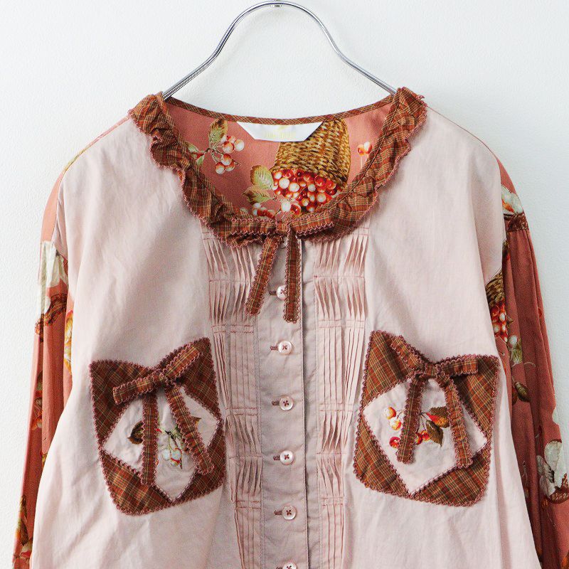 極美品 2021AW ピンクハウス PINK HOUSE オータムチェリーとうさぎ