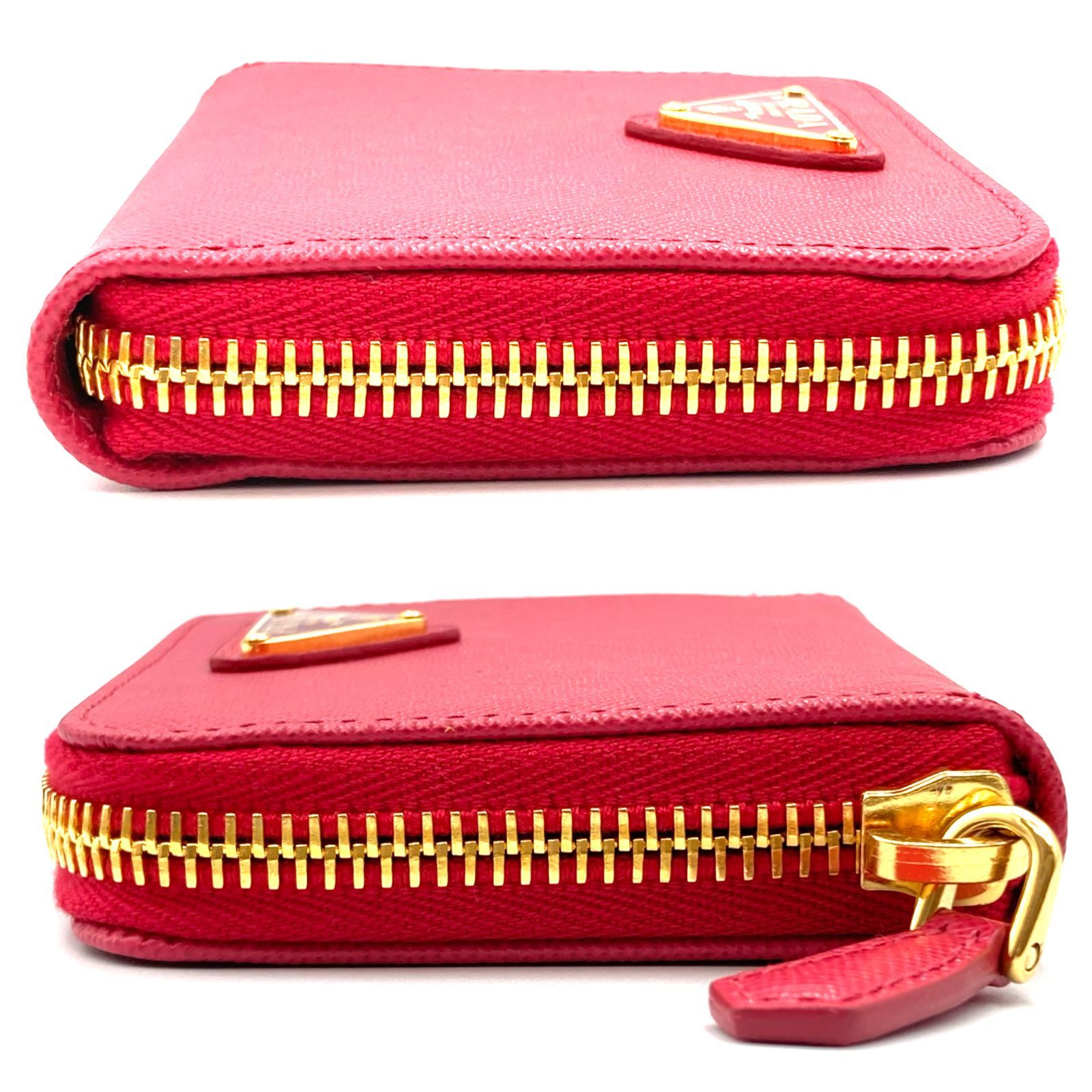 【美品】PRADA コインケース 1MM268 PEONIA PRADA プラダ コインケース SAFFIANO ORO 1M0268 PEONIA ピンク