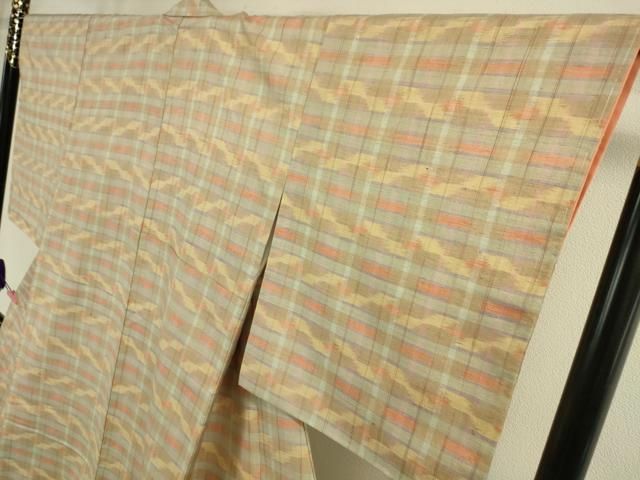 平和屋本店□極上 伝承民芸織物 本真綿手織 信州上田つむぎ 手織紬