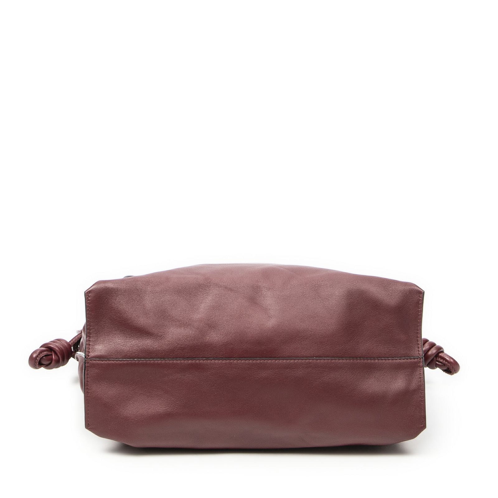 LOEWE ロエベ大フラメンコノットバーガンディナッパレザーA