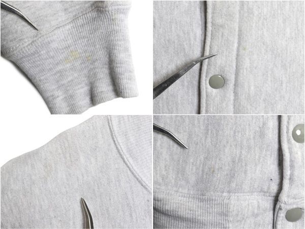 90s USA製 ☆ チャンピオン リバースウィーブ スナップ カーディガン  