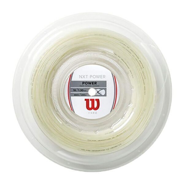 ウィルソン(Wilson) NXTパワー16(1.30mm) 200Mロール 硬式テニス マルチフィラメントガット NXT Power (ナチュラルカラー)[](020029993)